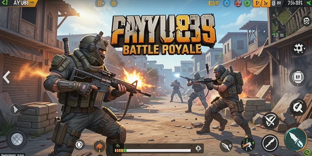 Tampilan menarik dari gameplay AYU89 yang penuh aksi Battle Royale.