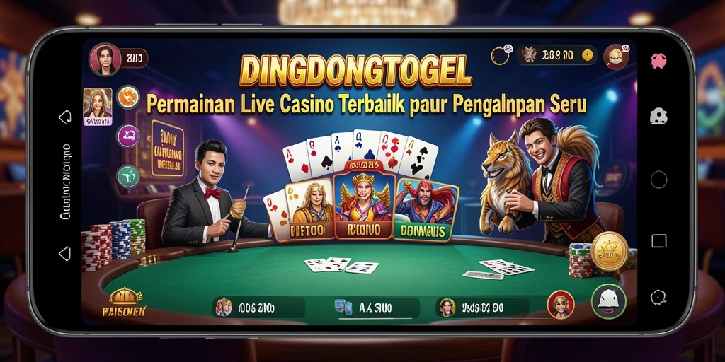Gameplay menarik dan interaktif dari DINGDONGTOGEL di Live Casino.