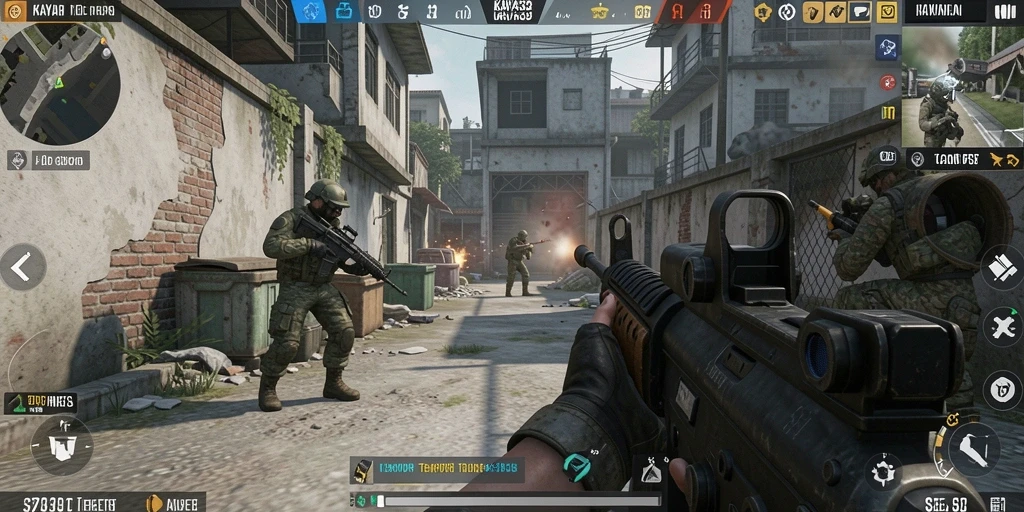 Tampilan gameplay KAYA33 yang memukau dan mengasyikkan dalam pertempuran FPS.