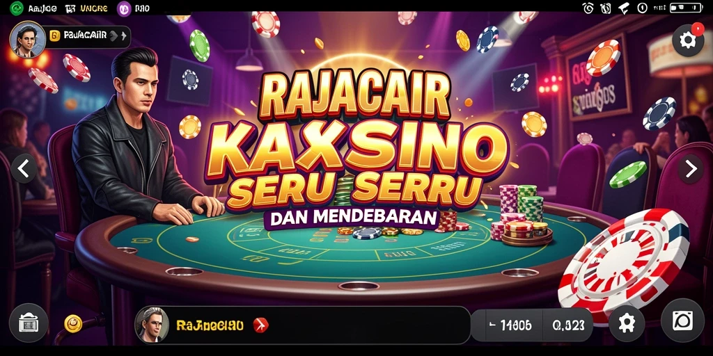 Screenshot gameplay RAJACAIR menampilkan suasana Kasino yang menarik.