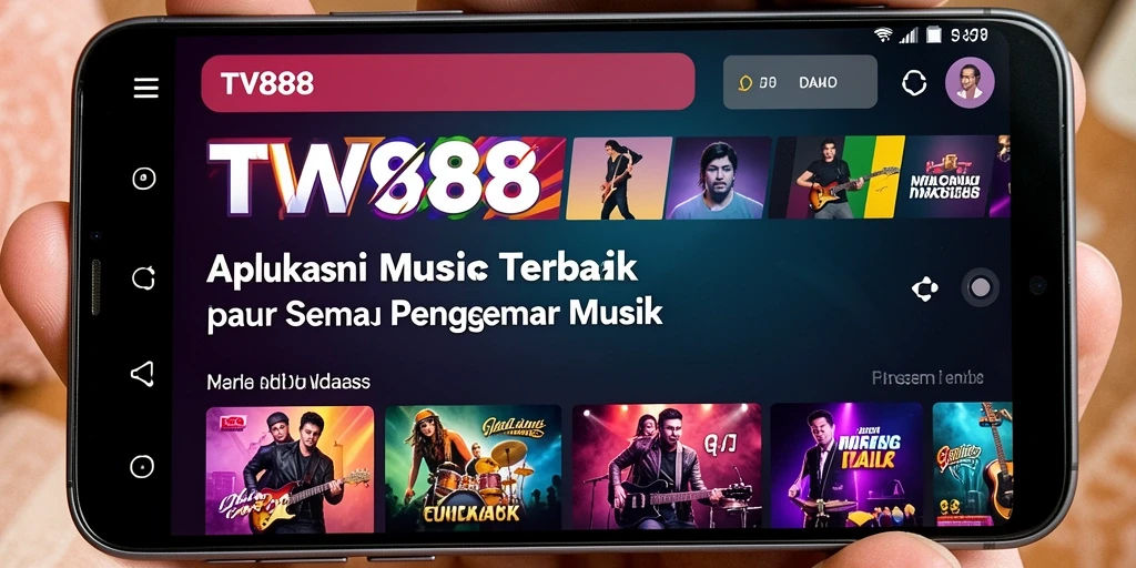 Tangkapan layar TV888 menampilkan gameplay interaktif musik yang mengasyikkan.