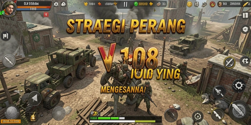 Screenshot utama VW108 menampilkan intensitas pertempuran strategi.